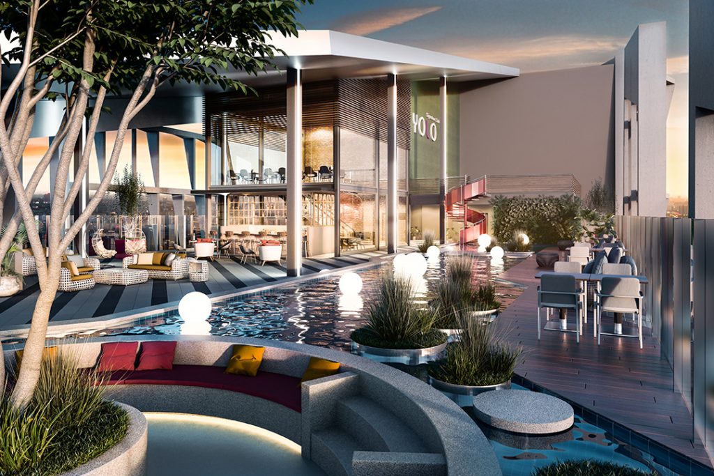 Bangkok theme sky bar at level 40 roof top