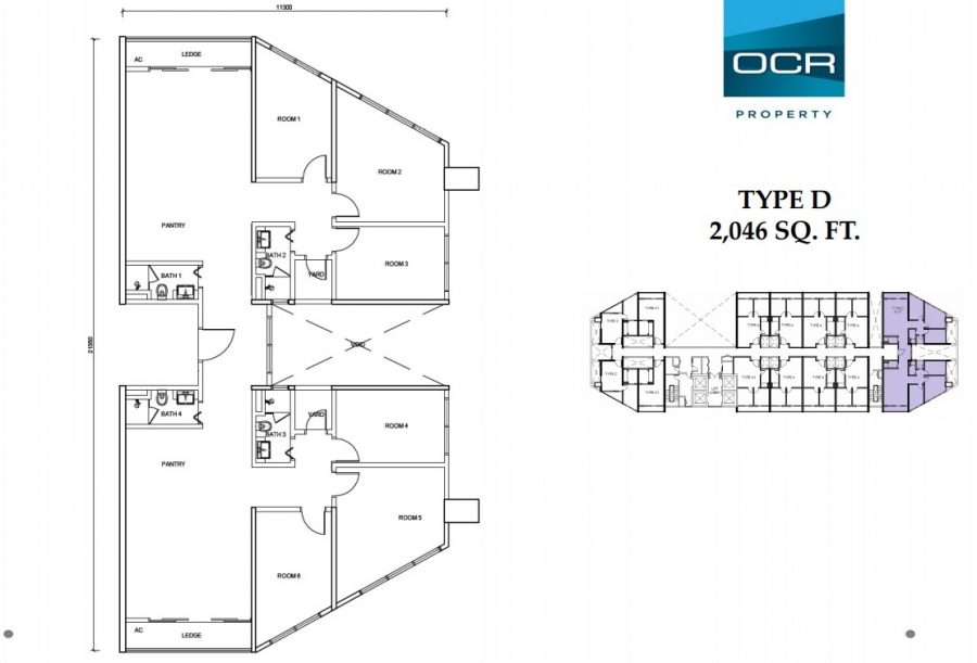 [Sold Out] Type D - Duplex (2,046sf)