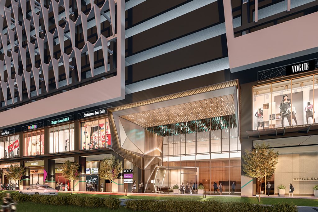 YOLO street at level G and level 1 - outlets of F&B, leisure and entertainment